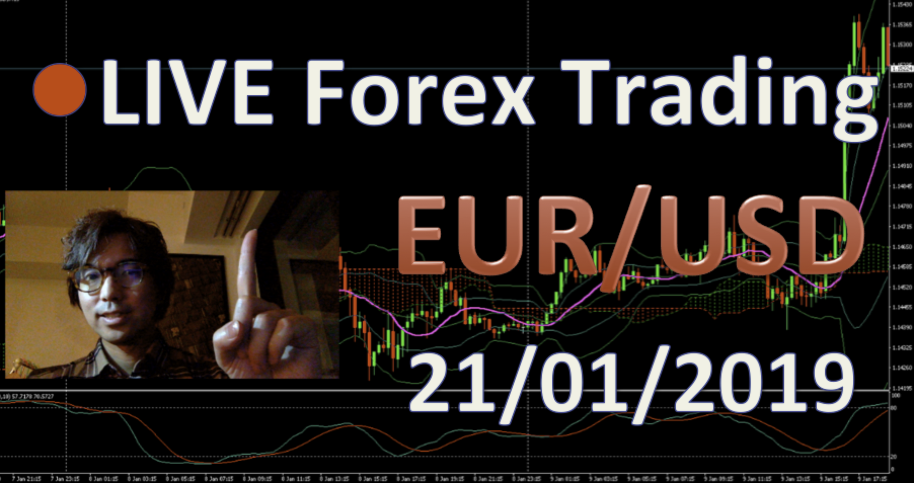 LIVE forex trading 21/01/2019 EURUSD