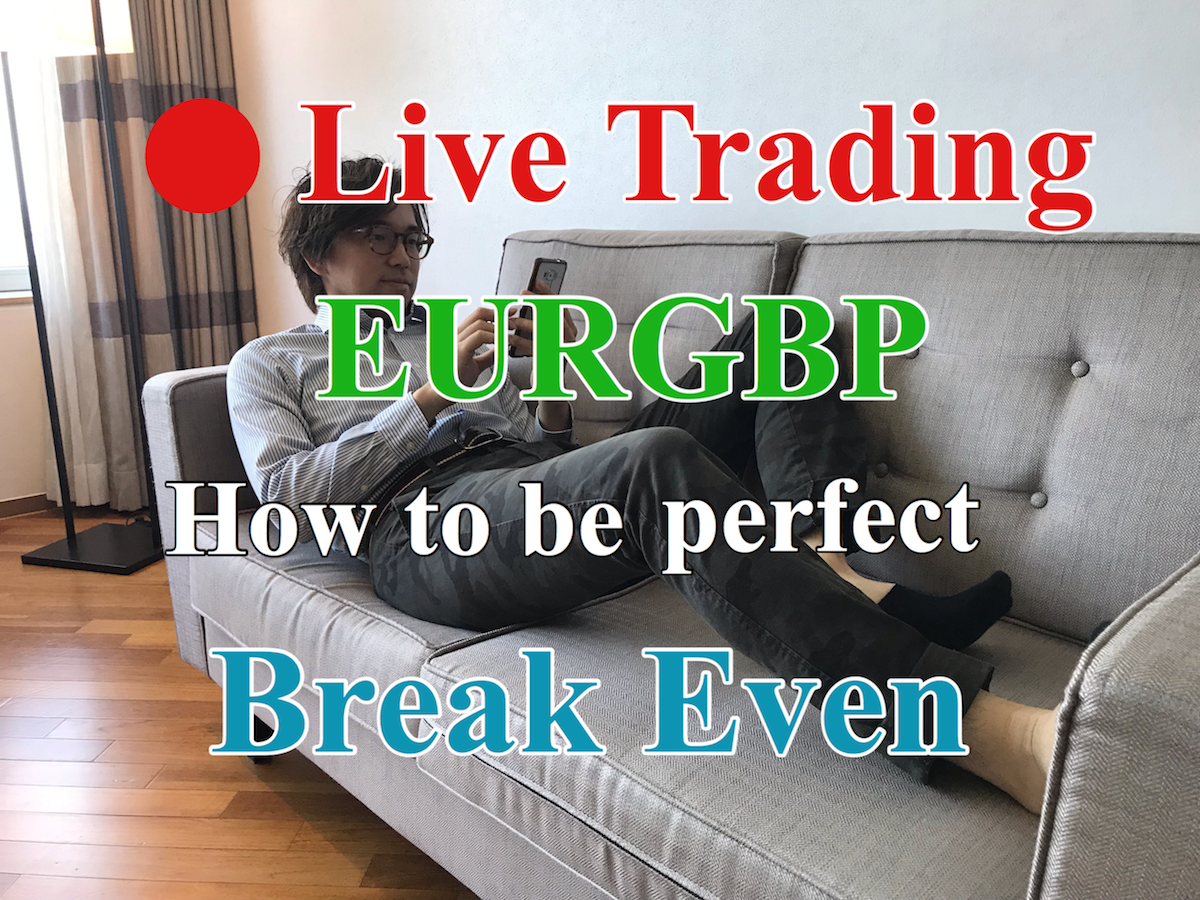 Break Even Strategy: Live Traded on EURGBP